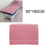 Maxbell 100x Soft Disposable Bed Sheet Waterproof for Salon SPA  Pink no Hole