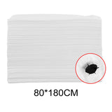 Maxbell 100x Soft Disposable Bed Sheet Waterproof for Salon SPA  White with Hole