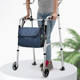 Maxbell Wheelchair Bag Storage Pouch Tote for Travel Rollator Seniors Dark Blue