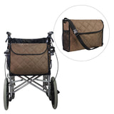 Maxbell Wheelchair Bag Storage Pouch Tote for Travel Rollator Seniors Coffee