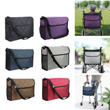 Maxbell Wheelchair Bag Storage Pouch Tote for Travel Rollator Seniors Purple