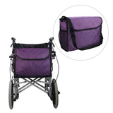 Maxbell Wheelchair Bag Storage Pouch Tote for Travel Rollator Seniors Purple