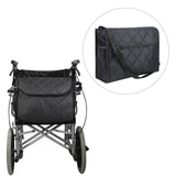 Maxbell Wheelchair Bag Storage Pouch Tote for Travel Rollator Seniors Black