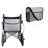 Maxbell Wheelchair Bag Storage Pouch Tote for Travel Rollator Seniors Grey