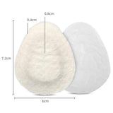 Maxbell 2Pcs Soft Metatarsal Felt Pads 1/4" Thick Sole Support Reduce Pressure White