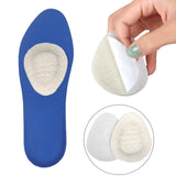 Maxbell 2Pcs Soft Metatarsal Felt Pads 1/4" Thick Sole Support Reduce Pressure White