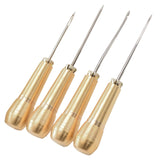 Maxbell 4Pcs Sewing Awl with Copper Handle Shoes Repair Canvas Sewing Tools Tool Kit