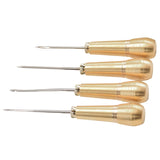 Maxbell 4Pcs Sewing Awl with Copper Handle Shoes Repair Canvas Sewing Tools Tool Kit