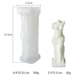 Maxbell 3D Goddess Candle Mold Silicone Mould DIY Epoxy Resin Casting for Jewelry