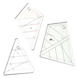 Maxbell 3Pcs Clear Patchwork Quilting Ruler Multifunctional DIY Sewing Supplies