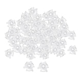 Maxbell 100 Pieces Bobbin Clamp Clips Holder Transparent for Thread Organizing