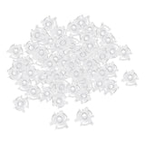 Maxbell 100 Pieces Bobbin Clamp Clips Holder Transparent for Thread Organizing