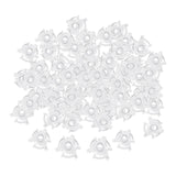 Maxbell 100 Pieces Bobbin Clamp Clips Holder Transparent for Thread Organizing