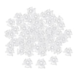 Maxbell 100 Pieces Bobbin Clamp Clips Holder Transparent for Thread Organizing