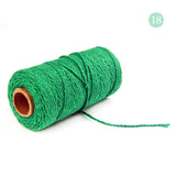 Maxbell Twisted Cotton Rope Soft Bag String Beading Braided Rope Craft Dark Green