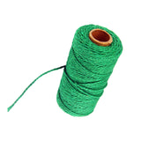 Maxbell Twisted Cotton Rope Soft Bag String Beading Braided Rope Craft Dark Green