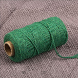 Maxbell Twisted Cotton Rope Soft Bag String Beading Braided Rope Craft Dark Green