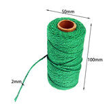 Maxbell Twisted Cotton Rope Soft Bag String Beading Braided Rope Craft Dark Green