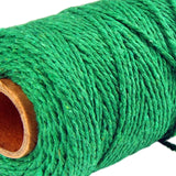 Maxbell Twisted Cotton Rope Soft Bag String Beading Braided Rope Craft Dark Green