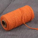 Maxbell Twisted Cotton Rope Soft Bag String Beading Braided Rope Craft Orange