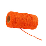 Maxbell Twisted Cotton Rope Soft Bag String Beading Braided Rope Craft Orange