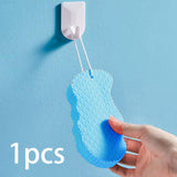 Maxbell Exfoliating Bath Sponge SPA Scrub Exfoliating Reusable for Baby Adults Blue