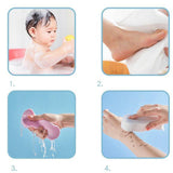 Maxbell Exfoliating Bath Sponge SPA Scrub Exfoliating Reusable for Baby Adults White