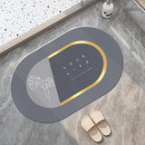 Maxbell 60x40cm Shower Rug Carpet Rubber Backed Quick Dry Soft for Entrance Kitchen love life