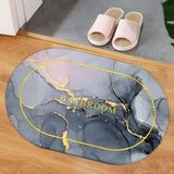 Maxbell 60x40cm Shower Rug Carpet Rubber Backed Quick Dry Soft for Entrance Kitchen bathroom