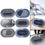 Maxbell 60x40cm Shower Rug Carpet Rubber Backed Quick Dry Soft for Entrance Kitchen home