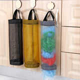 Maxbell Grocery Bag Holder Storage Pouch Plastic Bag Dispenser for Kitchen Gray