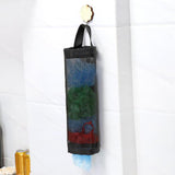 Maxbell Grocery Bag Holder Storage Pouch Plastic Bag Dispenser for Kitchen Gray