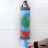 Maxbell Grocery Bag Holder Storage Pouch Plastic Bag Dispenser for Kitchen Gray