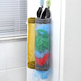 Maxbell Grocery Bag Holder Storage Pouch Plastic Bag Dispenser for Kitchen Gray