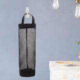 Maxbell Grocery Bag Holder Storage Pouch Plastic Bag Dispenser for Kitchen Black