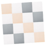 Maxbell EVA Baby Puzzle Mat Climbing Pad Floor Foam Play Mat Beige White Gray 16