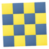 Maxbell EVA Baby Puzzle Mat Climbing Pad Floor Foam Play Mat Blue Yellow  16Pcs