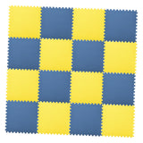 Maxbell EVA Baby Puzzle Mat Climbing Pad Floor Foam Play Mat Blue Yellow  16Pcs