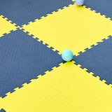 Maxbell EVA Baby Puzzle Mat Climbing Pad Floor Foam Play Mat Blue Yellow 24Pcs