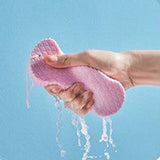 Maxbell Exfoliating Bath Sponge SPA Scrub Exfoliating Reusable for Baby Adults Pink