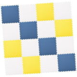 Maxbell EVA Baby Puzzle Mat Climbing Pad Floor Foam Play Mat Yellow White Blue 16