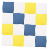 Maxbell EVA Baby Puzzle Mat Climbing Pad Floor Foam Play Mat Yellow White Blue 16