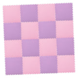 Maxbell EVA Baby Puzzle Mat Climbing Pad Floor Foam Play Mat Pink Purple 16Pcs