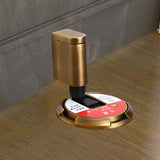 Maxbell Anti Collision Door Stops Adjustable Height for Bedroom Yellow Bronze