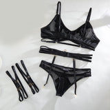 Maxbell Women Lingerie Lace Erotic Underwear Set Nightwear Sleepwear Black L