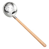 Maxbell 304 Stainless Steel Spoon Ladle Wooden Handle for Hot Pot Slotted