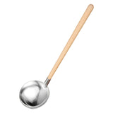 Maxbell 304 Stainless Steel Spoon Ladle Wooden Handle for Hot Pot Soup