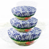 Maxbell 3Pcs Bowl Cover Kitchen Accessories Fresh-Keeping Reusable for Picnic Family