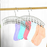 Maxbell 2x Clothes Drying Rack Laundry Hanger Windproof for Drying Socks Mask Scarfs