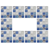 Maxbell 10 Pieces Self Adhesive Tile Backsplash Peel & Stick Home Decor for Nursery